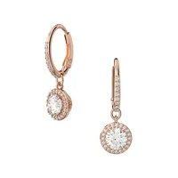 Constella Rose Goldtone & Crystal Drop Earrings