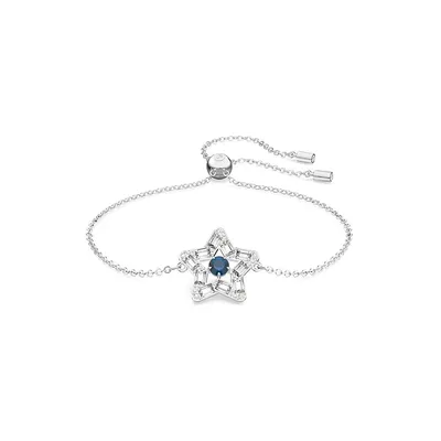Stella Rhodium-Plated & Crystal Bracelet