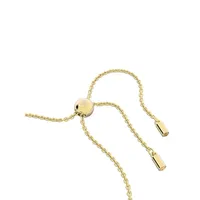 Orbita Goldplated & Round-Cut Crystal Slider Bracelet