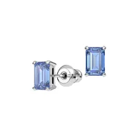 Millenia Rhodium-Plated & Crystal Pendant Necklace & Stud Earrings Set