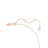 Dextera Rose Goldplated & Crystal Pavé Octagon Pendant Necklace