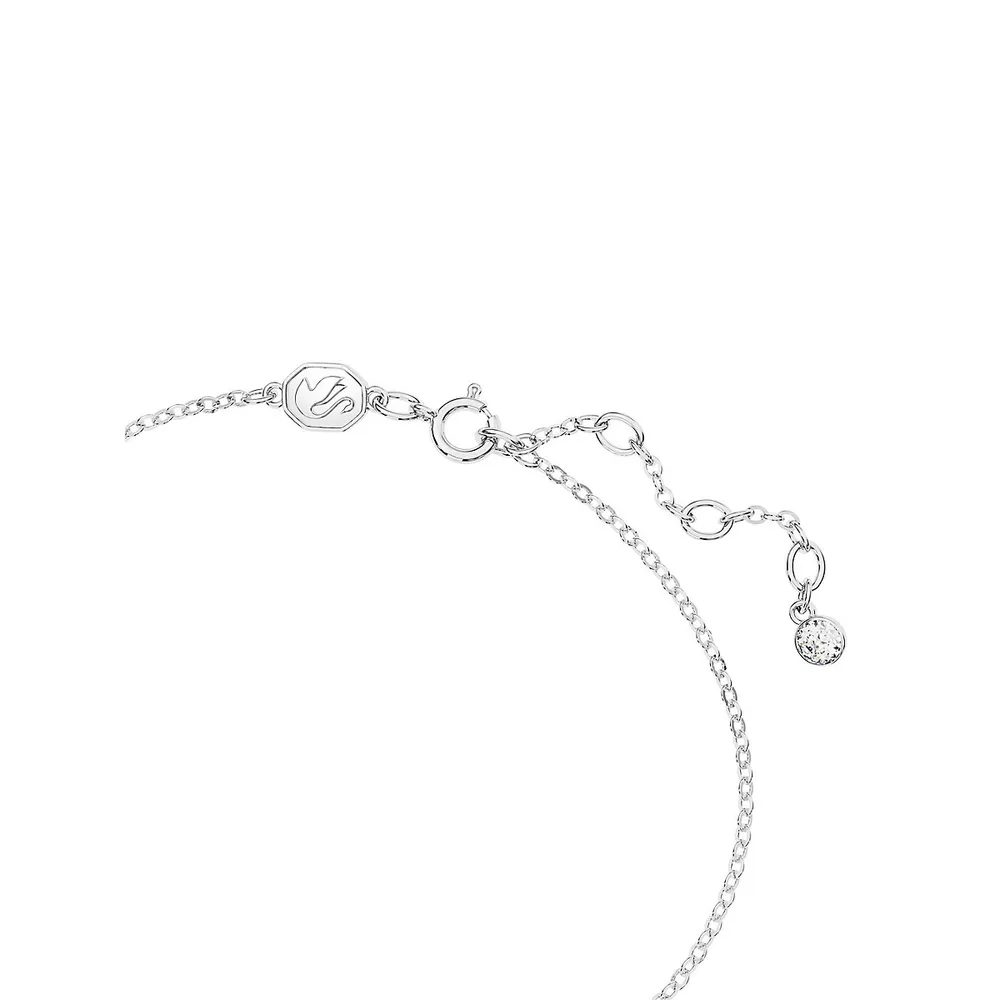 Bracelet nœud en cristal plaqué rhodium Volta