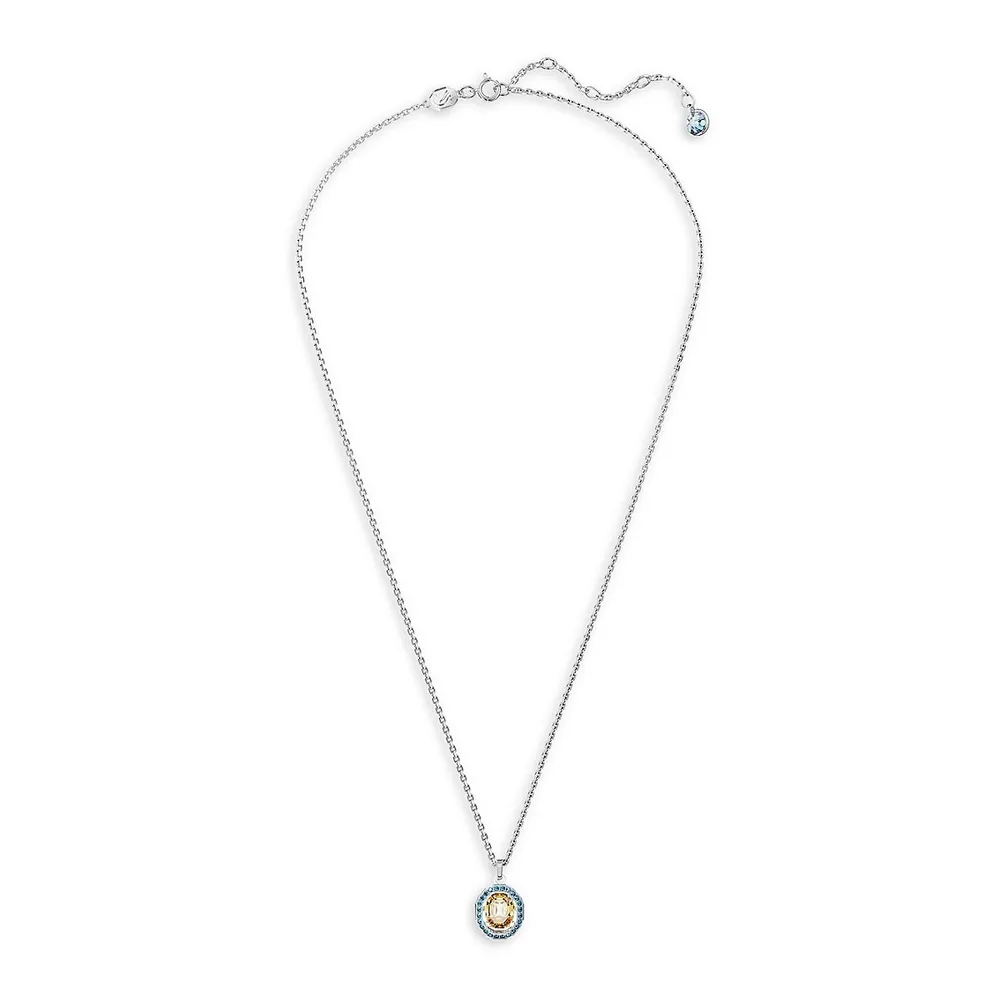 Chroma Rhodium-Plated Swarovski Crystal Pendant Necklace