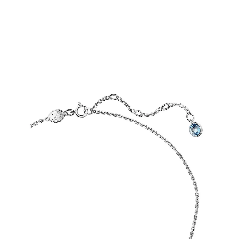 Collier à pendentif en cristal Swarovski et placage rhodium