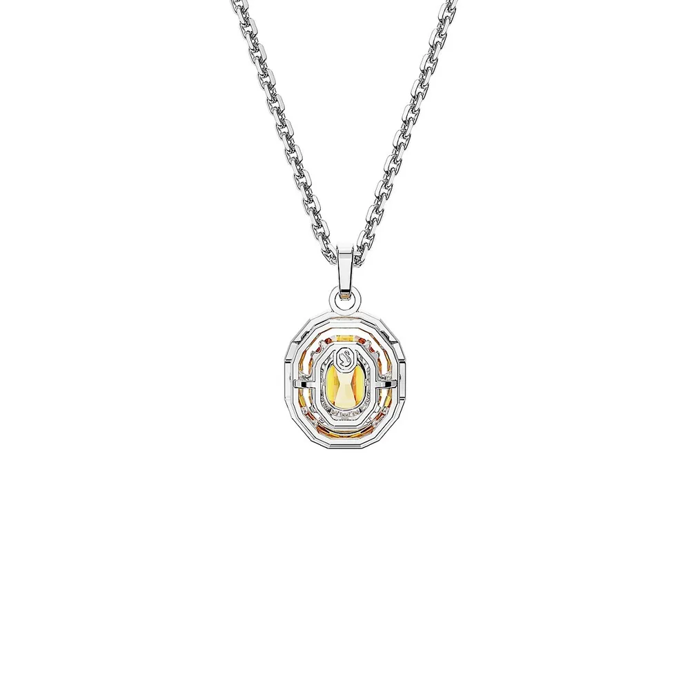 Chroma Rhodium-Plated Swarovski Crystal Pendant Necklace