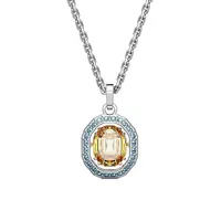 Chroma Rhodium-Plated Swarovski Crystal Pendant Necklace