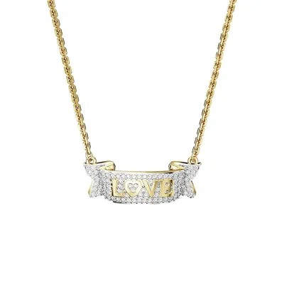 Volta Goldplated & Crystal Necklace
