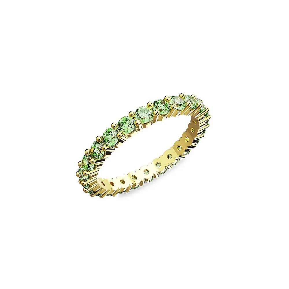 Matrix Goldplated & Cubic Zirconia Eternity Ring