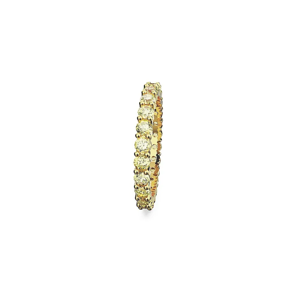 Matrix Goldplated & Cubic Zirconia Eternity Ring