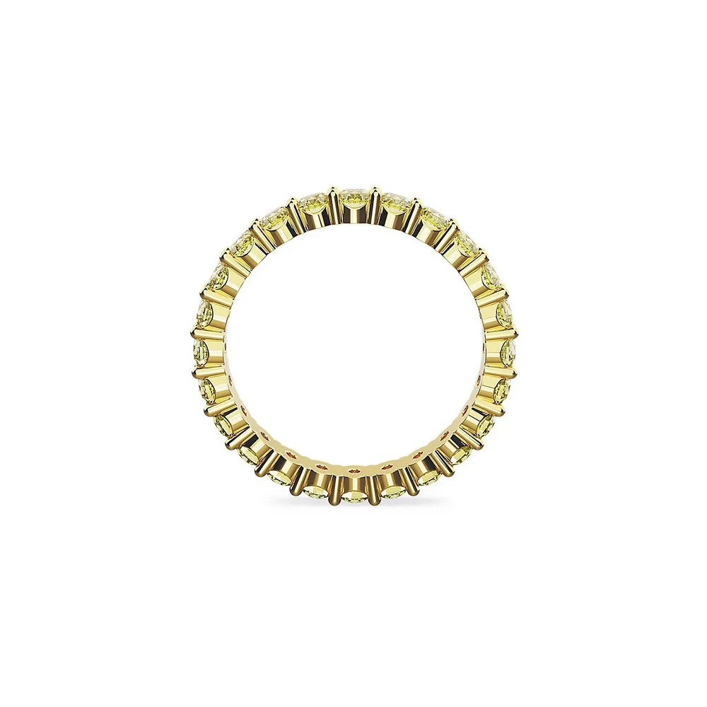 Matrix Goldplated & Cubic Zirconia Eternity Ring