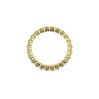 Matrix Goldplated & Cubic Zirconia Eternity Ring