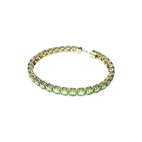 Matrix Goldplated & Crystal Tennis Bracelet