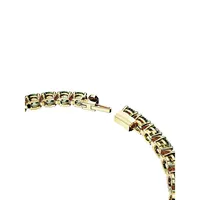 Matrix Goldplated & Crystal Tennis Bracelet