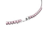 Matrix Rhodium-Plated & Crystal Tennis Necklace