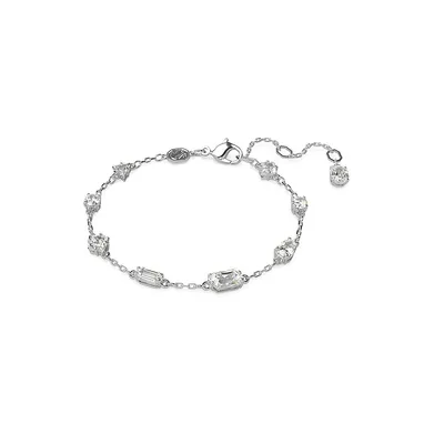 MesmeraRhodium-Plated & Swarovski Crystal Station Bracelet