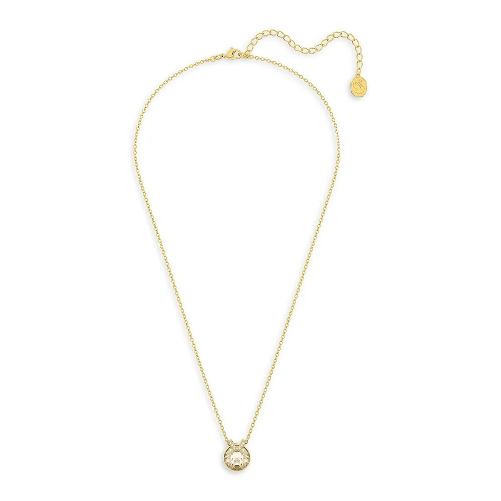 Bella Goldplated & Crystal Pendant Necklace