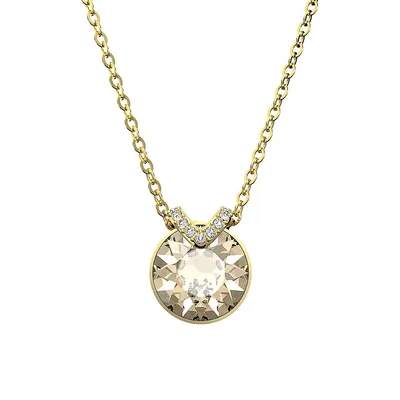 Bella Goldplated & Crystal Pendant Necklace