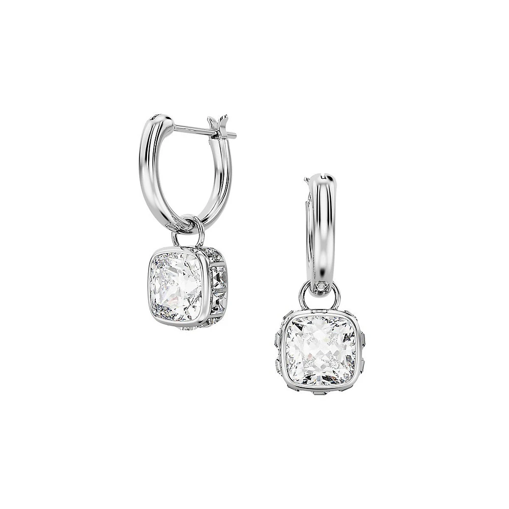 StillaRhodium-Plated & Swarovski Crystal Drop Earrings