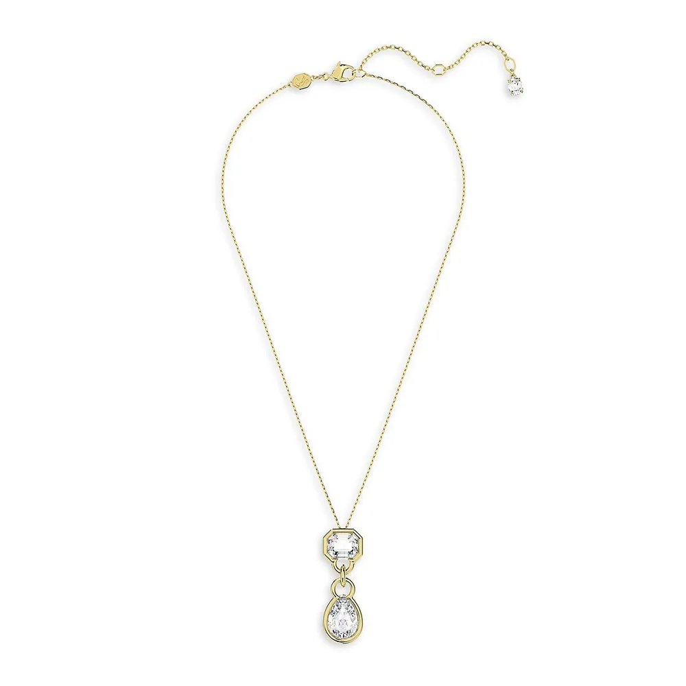 Dextera Goldtone & Swarovski Crystal Pendant Necklace