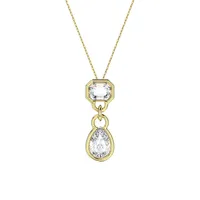 Dextera Goldtone & Swarovski Crystal Pendant Necklace