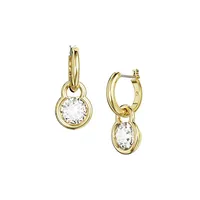 Dextera Goldtone & Swarovski Crystal Drop Earrings