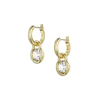 Dextera Goldtone & Swarovski Crystal Drop Earrings