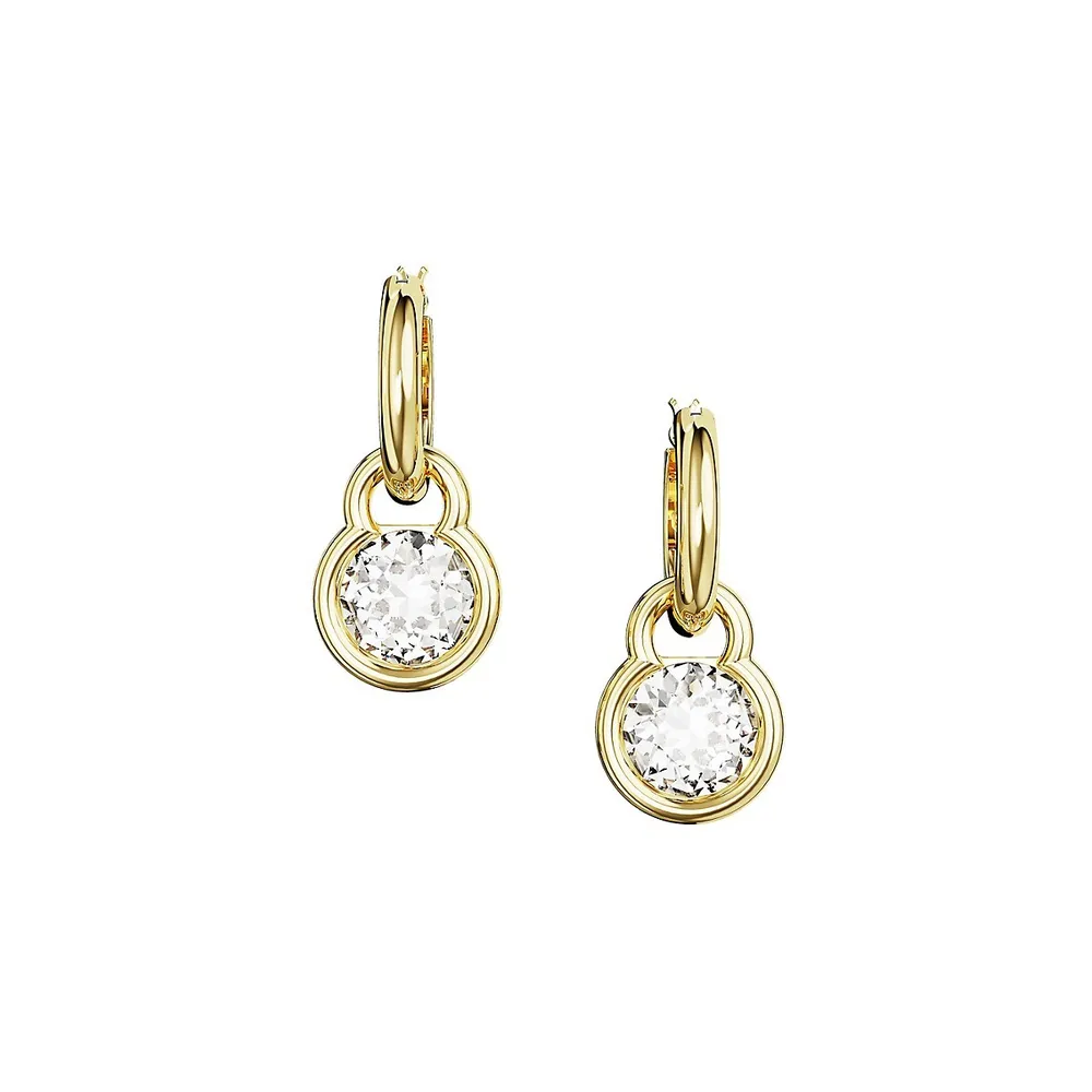 Dextera Goldtone & Swarovski Crystal Drop Earrings