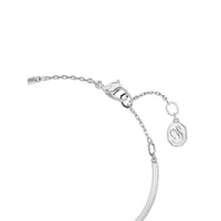 Luna Rhodium-Plated & Swarovski Crystal Moon Bangle Bracelet