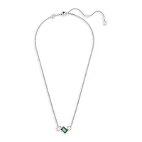 Mesmera Rhodium-Plated & Swarovski Crystal Pendant Necklace