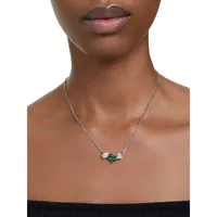 Mesmera Rhodium-Plated & Swarovski Crystal Pendant Necklace