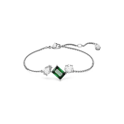 Mesmera Rodium-Plated & Swarovski Crystal Bracelet