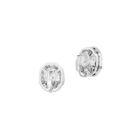 Mesmera Rodium-Plated & Swarovski Crystal Clip-On Earrings