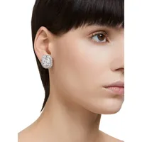 Mesmera Rodium-Plated & Swarovski Crystal Clip-On Earrings