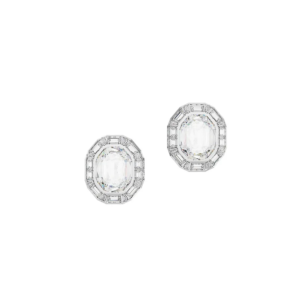 Mesmera Rodium-Plated & Swarovski Crystal Clip-On Earrings