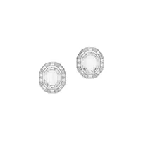 Mesmera Rodium-Plated & Swarovski Crystal Clip-On Earrings