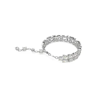Mesmera Rhodium-Plated & Swarovski Crystal Mixed-Cut Bracelet