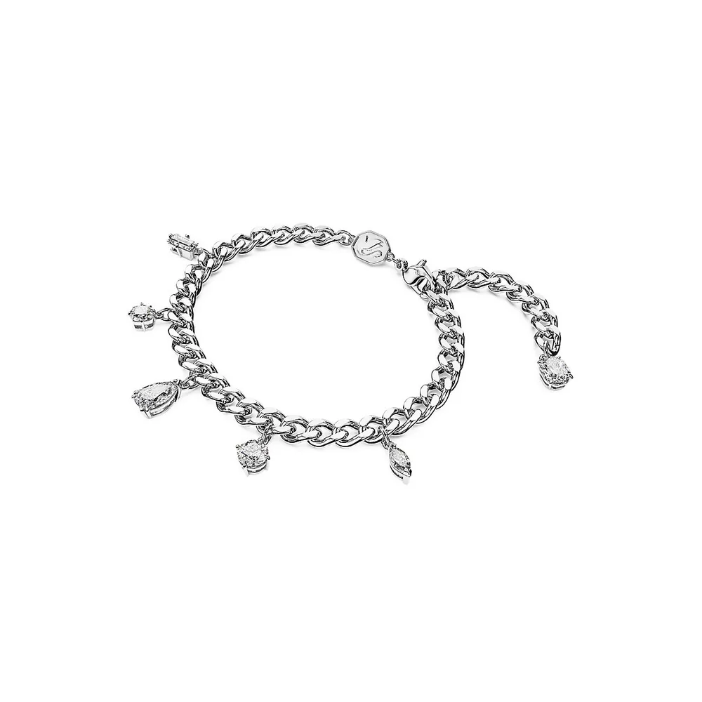 Dextera Rhodium-Plated & Swarovski Crystal Mixed-Cut Bracelet