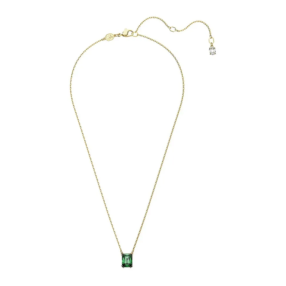 Matrix Goldtone & Swarovski Crystal Pendant Necklace