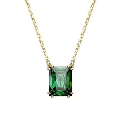 Matrix Goldtone & Swarovski Crystal Pendant Necklace