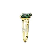 Matrix Goldtone & Swarovski Crystal Cocktail Ring