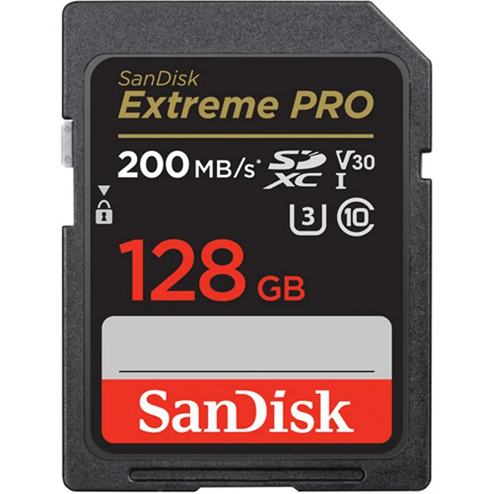 5x Extreme 128gb Sdxc Uhs-i V30 200mb/s Class 10 Memory Card And Holder