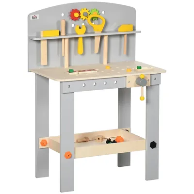 31 Pieces Kids Workbench Playset Gift For 3-6 Years Old