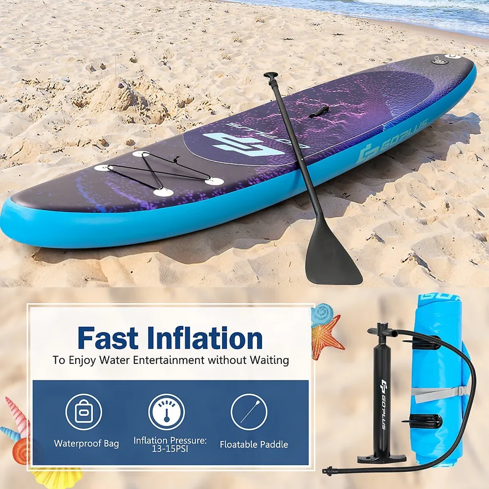 11' Inflatable Stand Up Paddle Board Surfboard W/bag Aluminum Paddle Pump