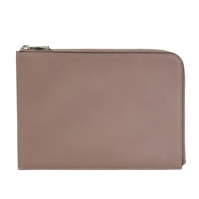 Jules Beige Leather Clutch Bag (pre-owned)