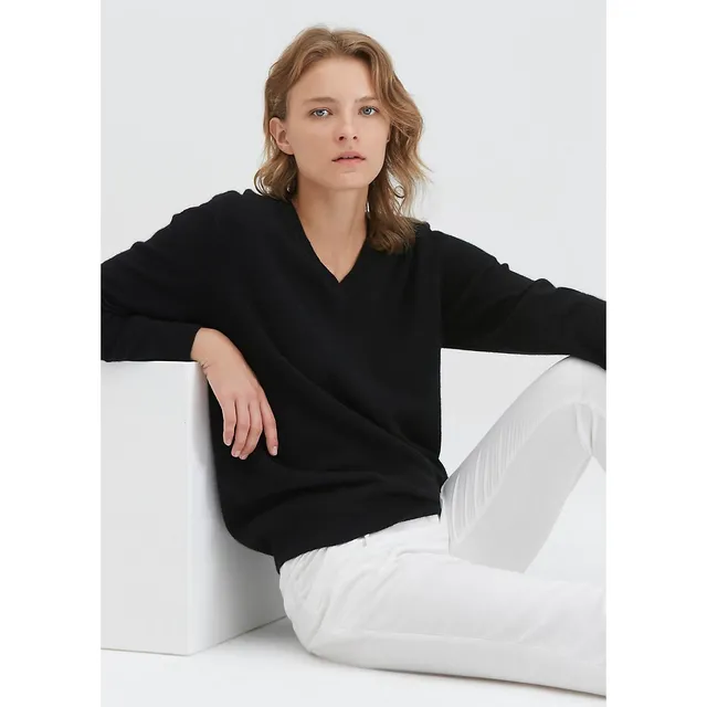 Alta Cashmere V-Neck Sweater