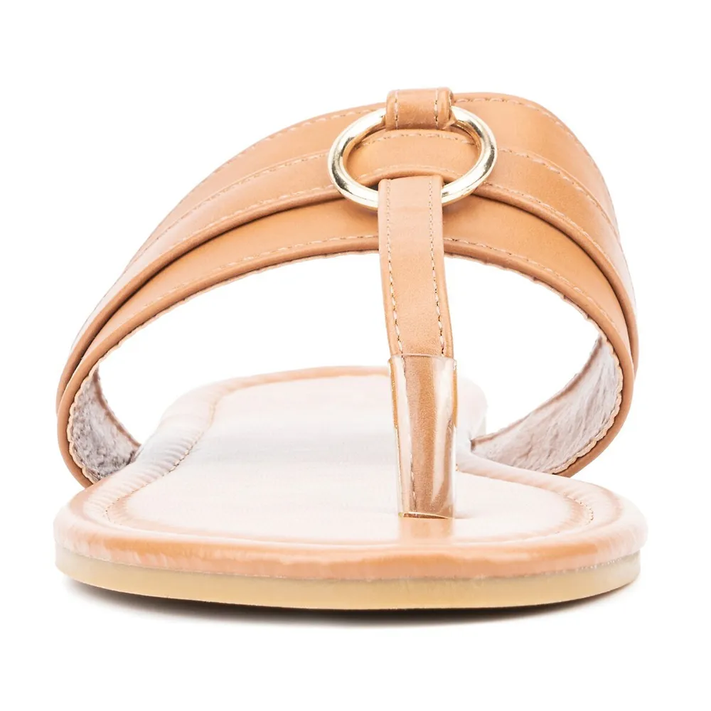 New York & Company Women's Katie T-Strap Sandals