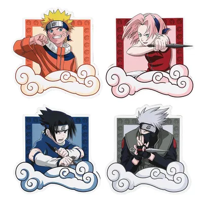 Naruto Characters 4 Piece Coaster Set