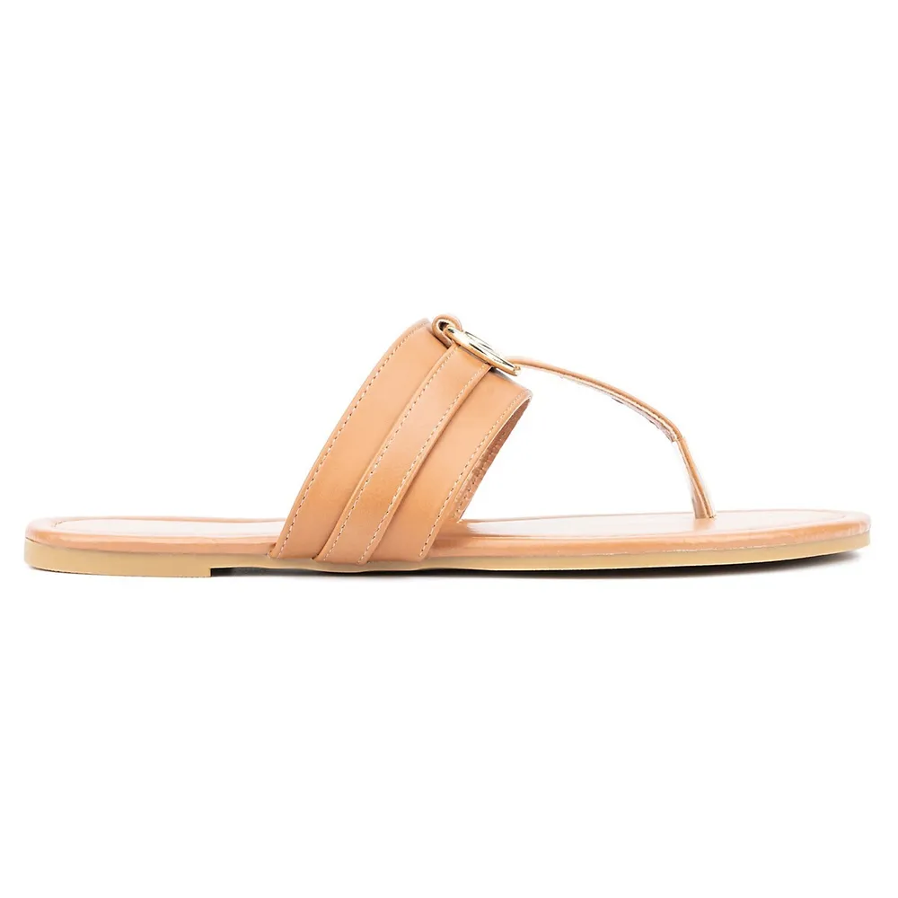 New York & Company Women's Katie T-Strap Sandals