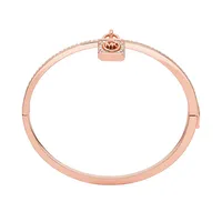 Women's Premium Metallic Muse Rose Gold-tone Brass Bangle Bracelet