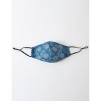 Blue Hydrangeas | Two Silk One Cotton Triple Layer Face Mask | Mulberry Silk | Insert Pocket & Nose Wire